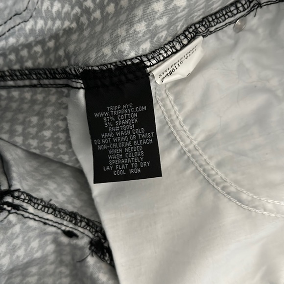 Tripp NYC Black and White Checkered Women Jeans - Picture 10 of 10
